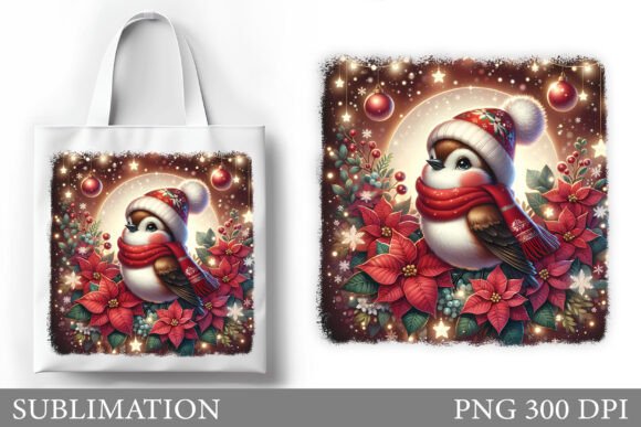 Christmas Bird Tote Bag Sublimation: Illustrations Review