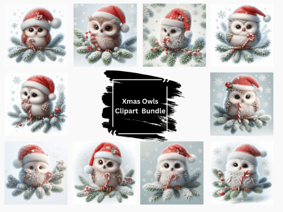 Christmas Owl Clipart: Woodland Illustrations Review