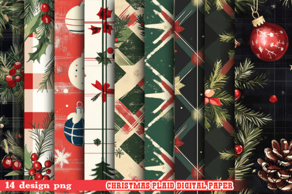 Christmas Plaid Digital Paper Clipart: A Crafter’s Review