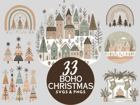 Cute Boho Christmas SVG PNG: Brand Review