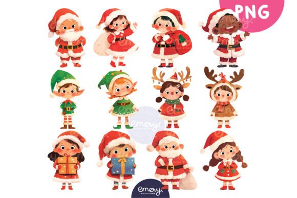 Cute Christmas Kids Clipart: PNG Illustrations Review