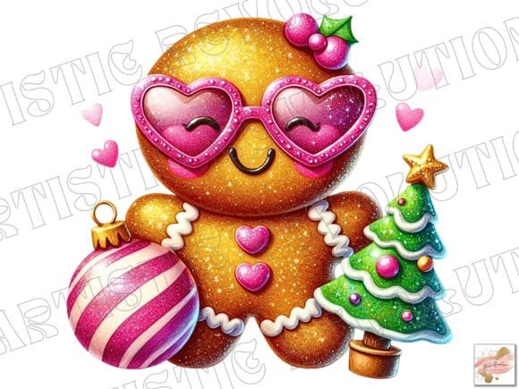 Cute Pink Christmas Gingerbread Man Png: A Designer’s Review of Festive Illustrations