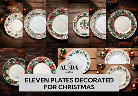 Review: 11 Plates Decorated for Christmas Design