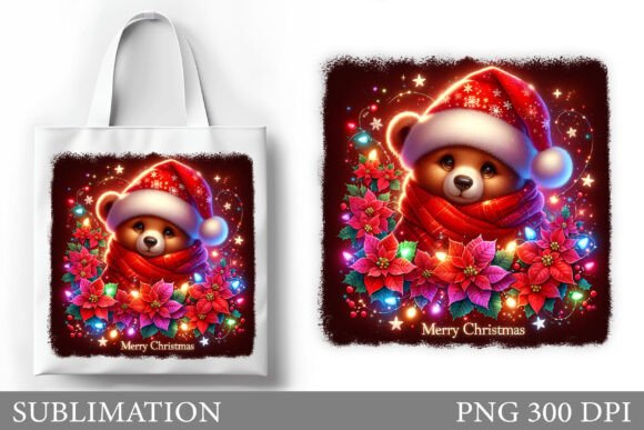 Review: Christmas Bear Tote Bag Sublimation Illustrations