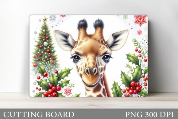 Review: Christmas Giraffe Cutting Board Illustrations