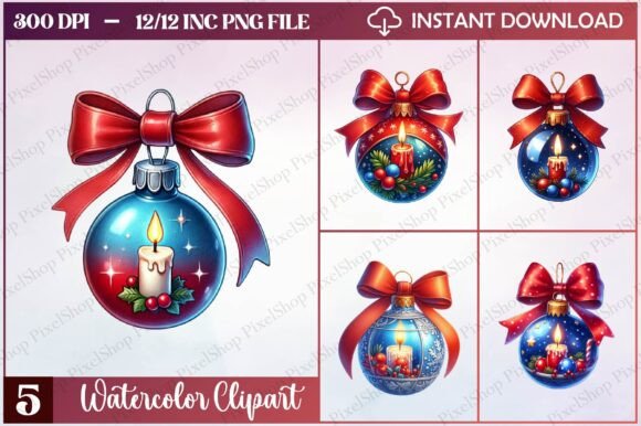Review: Christmas Ornament with Candle Clipart for Embroidery
