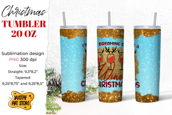 Review: Christmas Tumbler Sublimation Shine Desi Illustrations