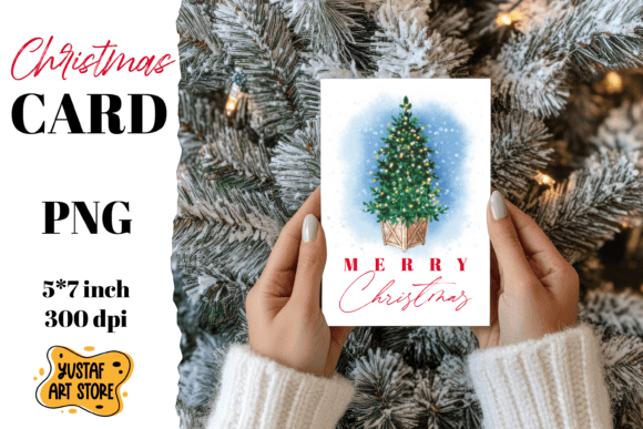 Reviewing the Merry Christmas Card Watercolor Design