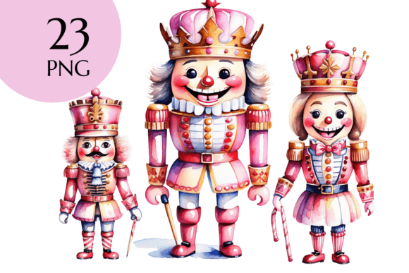 Reviewing the Pink Christmas Nutcracker Clipart Bundle