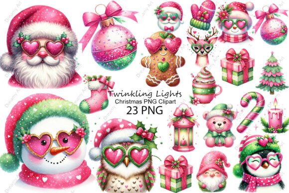 Twinkling Lights Christmas PNG Clipart Review